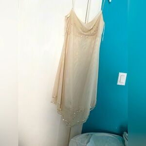 hilton dress for women size 14 color cream condition new